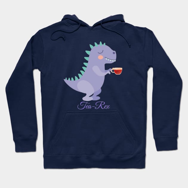 Tea-Rex Hoodie by KalipsoArt